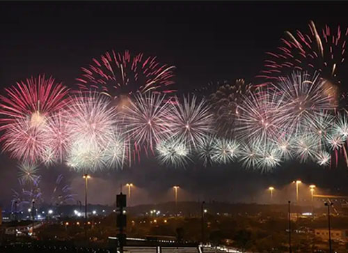 凌云县焰火晚会